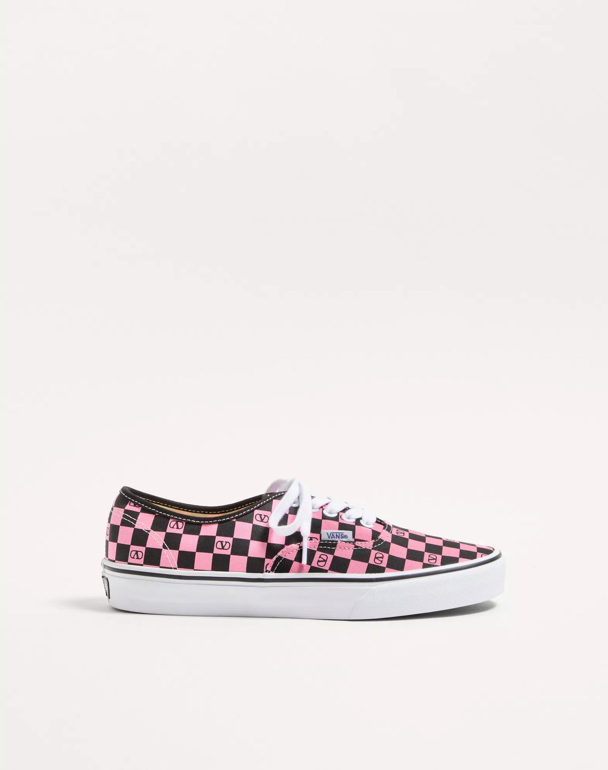 Ce Valentino Garavani And Vans Low-Top Trainer In Fabric With Vlogo Checkerboard Print