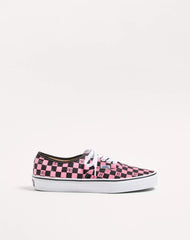 Ce Valentino Garavani And Vans Low-Top Trainer In Fabric With Vlogo Checkerboard Print