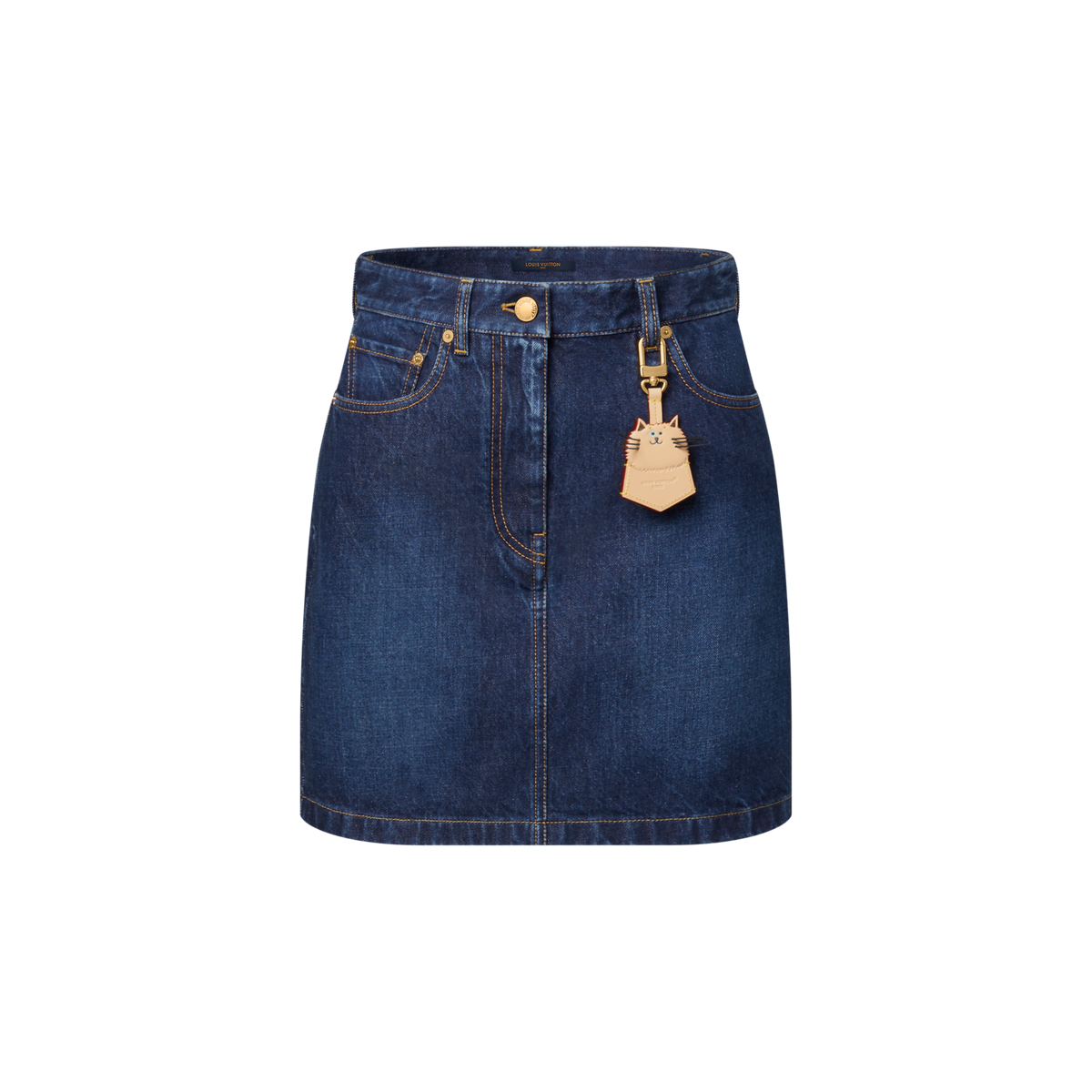 Washed Denim Skirt