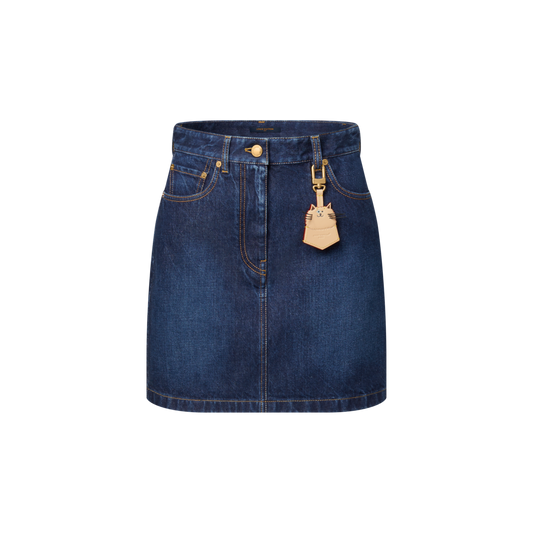 Washed Denim Skirt