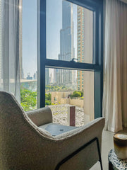 Posh & Arty Apt w/ Direct Burj Khalifa & Fountains Views