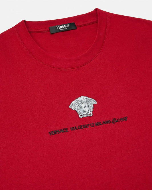 Embroidered Cotton-Jersey T-Shirt