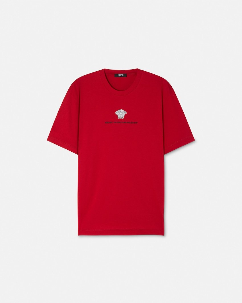 Embroidered Cotton-Jersey T-Shirt