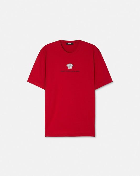 Embroidered Cotton-Jersey T-Shirt
