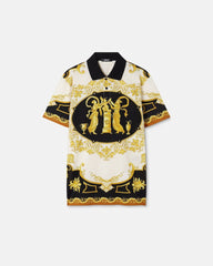 Printed Cotton Piqué Polo