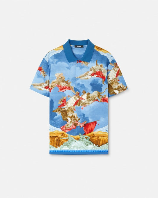 Printed Cotton Piqué Polo
