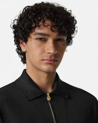 Embroidered Cotton-Piqué Half-Zip Polo