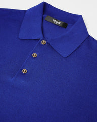 Silk-Cotton Knit Polo