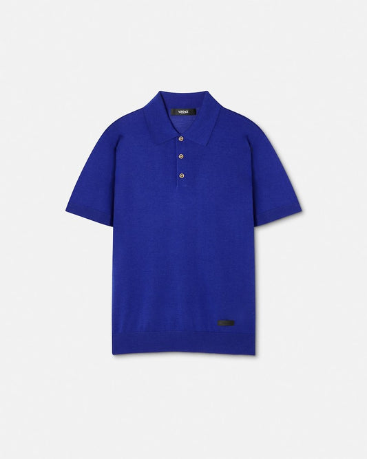 Silk-Cotton Knit Polo