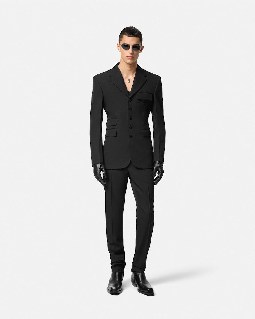 Wool Tapered Formal Trousers – Lux Afrique Boutique