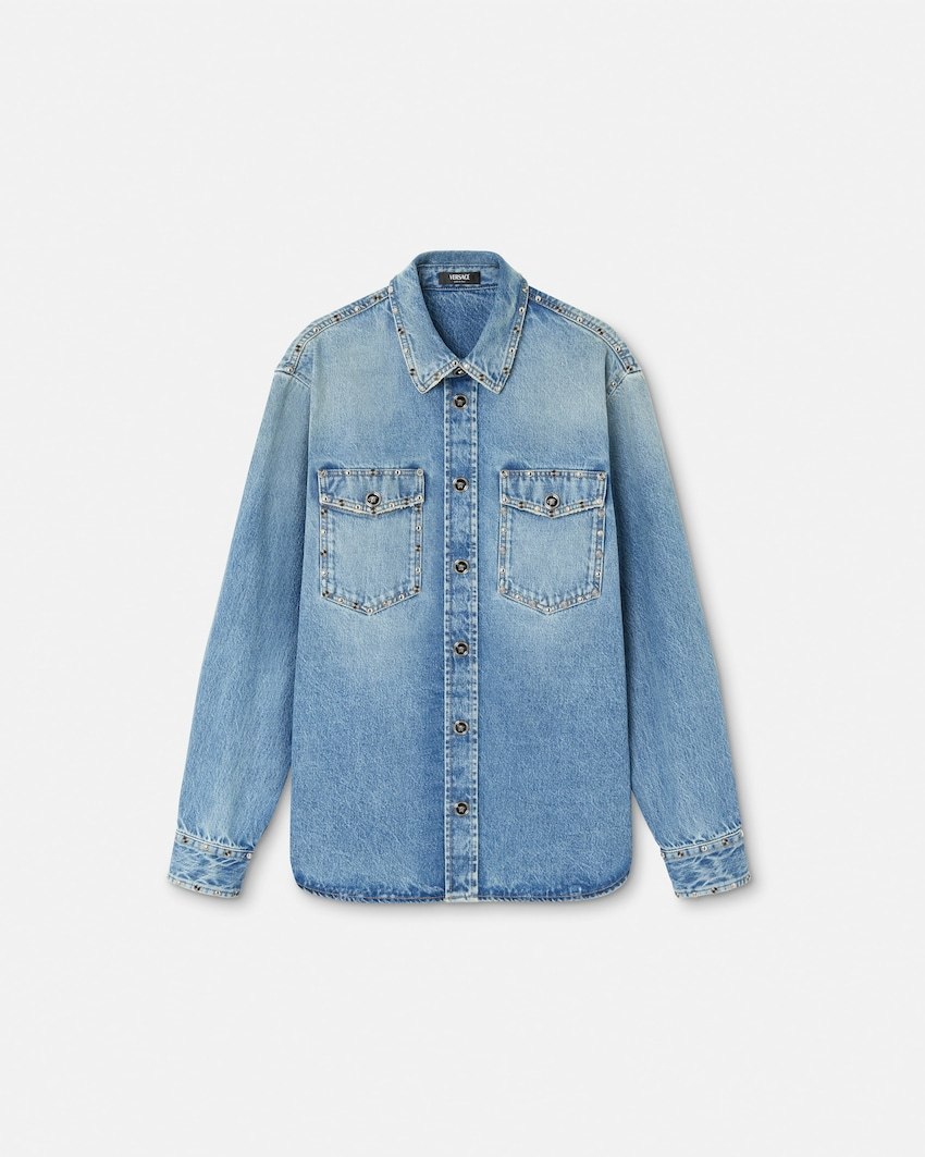 Embellished Denim Overshirt