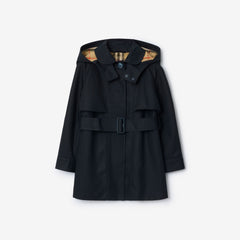 Cotton Hooded Trench Coat