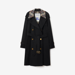 Mid-length Check Collar Castleford Trench Coat