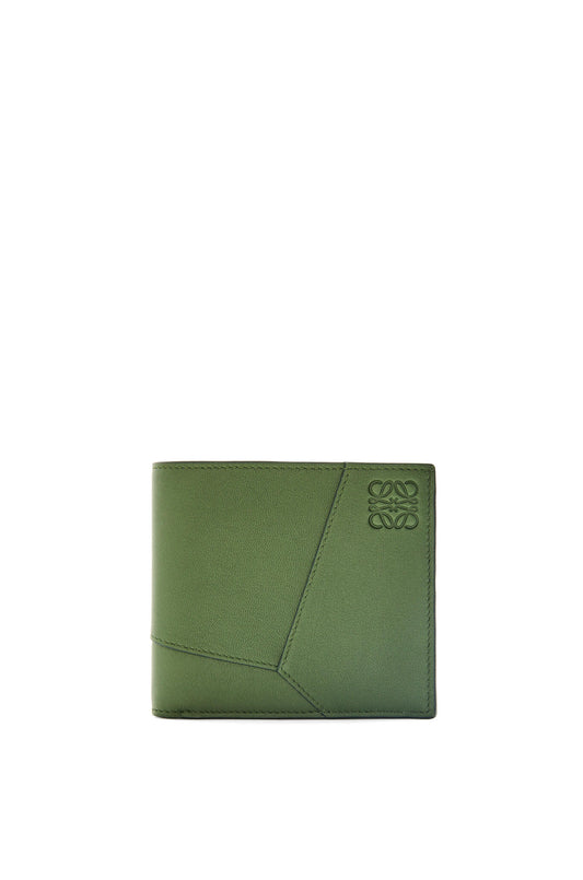 Puzzle Edge bifold wallet in classic calfskin