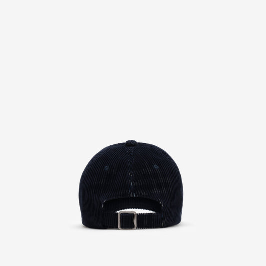 Check Corduroy Baseball Cap