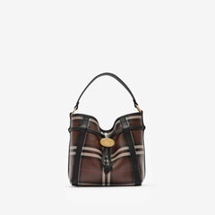 Mini Check Bucket Bag