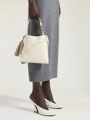 Mini Belted Hobo Bag In Leather