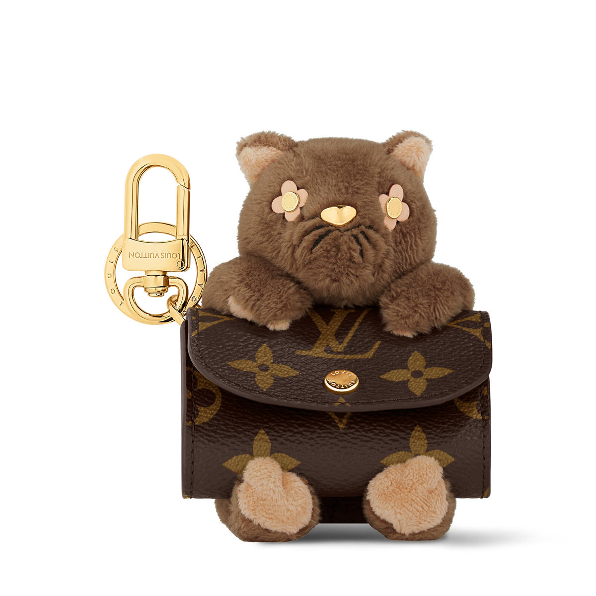 LV Cute Cat Pouch Earphone Case