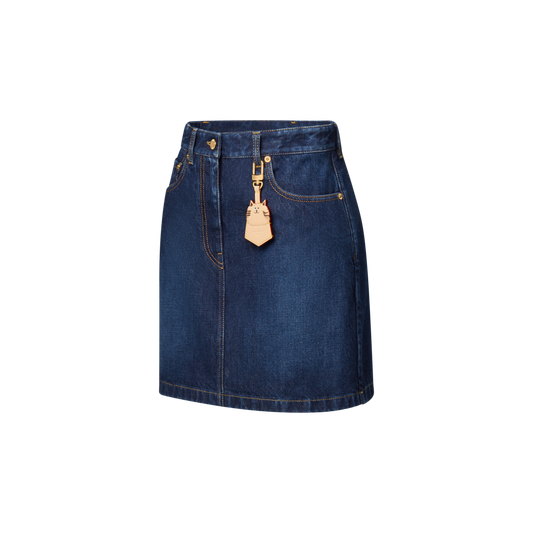 Washed Denim Skirt