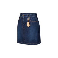 Washed Denim Skirt