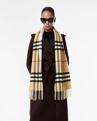 Reversible Check Cashmere Scarf