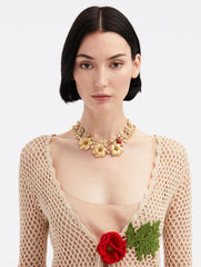 Crystal Poppy Necklace