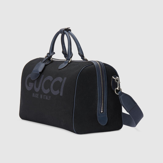 Large Tote Bag With Gucci Print