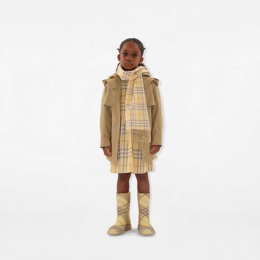 Cotton Hooded Trench Coat