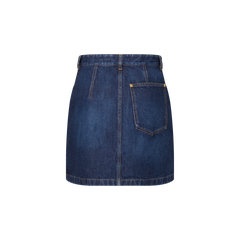 Washed Denim Skirt