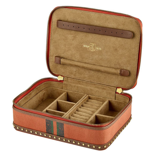 Ida Travel Zip Jewellery Case