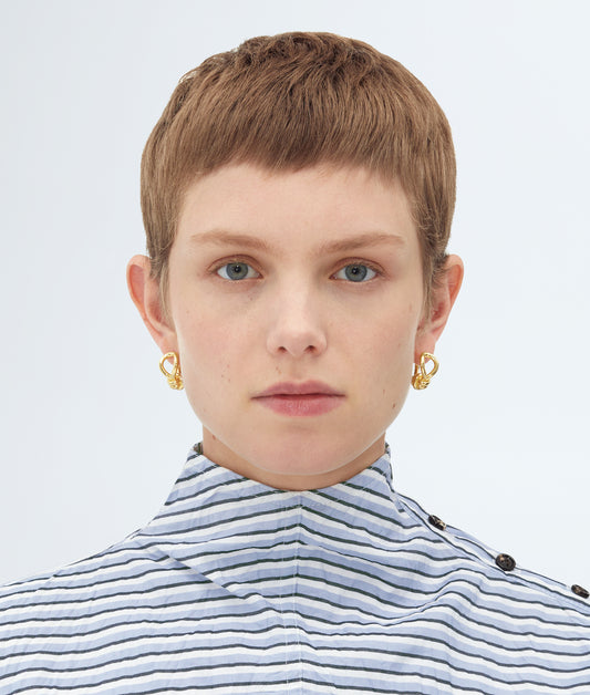 Knot Hoop Earrings