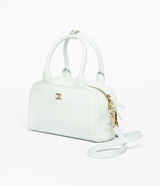 Clutch with Leather Strap
