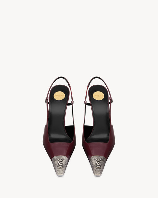 Jeanne Slingback Pumps In Smooth Leather