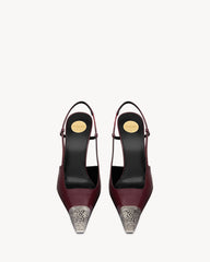 Jeanne Slingback Pumps In Smooth Leather