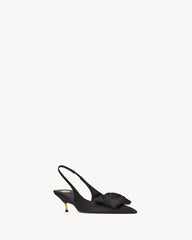 Dakota Slingback Pumps In Satin Crepe