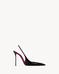 Amalia Slingback Pumps In Patent Leather