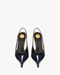 Amalia Slingback Pumps In Patent Leather