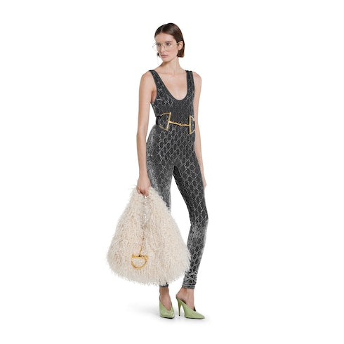 GG Crystal Embroidered Jumpsuit