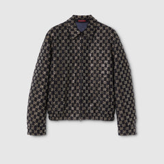 Embroidered Wool Tweed Lamé Jacket