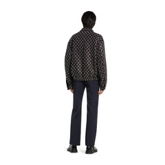 Embroidered Wool Tweed Lamé Jacket