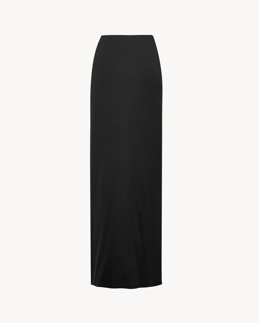 Tied Skirt In Silk Charmeuse