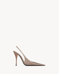 P.a.r.i.s. Slingback Pumps In Patent Leather