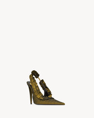 Madeleine Slingback Pumps In Silk Taffeta