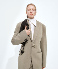 Onda Small Intreccio Leather Clutch