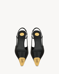 Jeanne Slingback Pumps In Smooth Leather