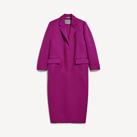 Women's Long Sack Coat In Violet
