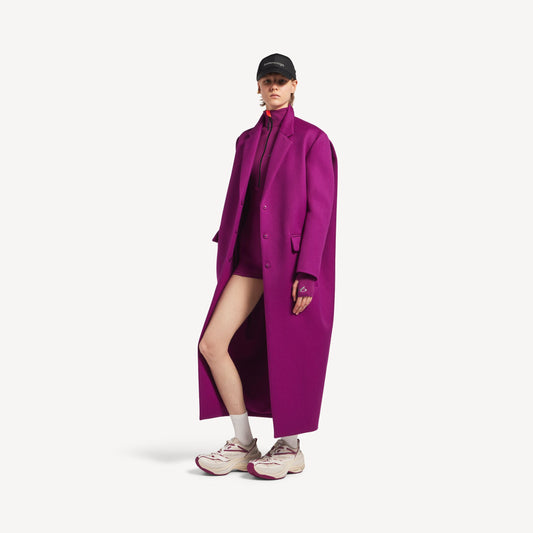 Women's Long Sack Coat In Violet