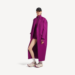 Women's Long Sack Coat In Violet