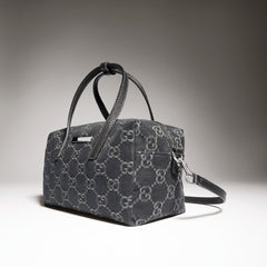 Small Boston Bag With Gucci Plaque
