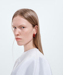 Sea Coral Hoop Earrings